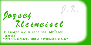 jozsef kleineisel business card